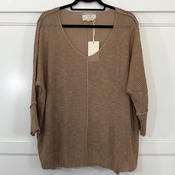 Slouchy V-Neck Sweater - Picture 5 of 6